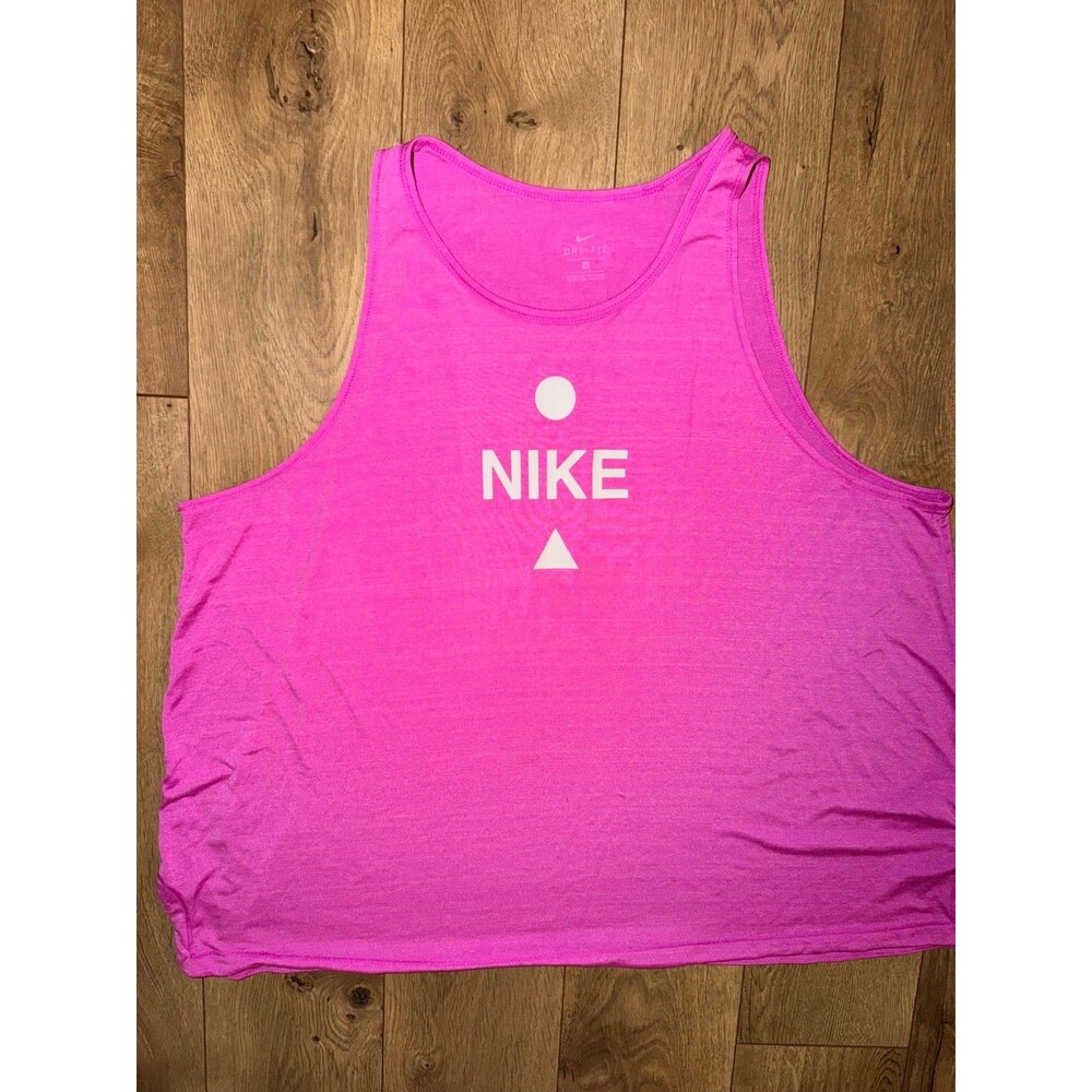 Womens NIKE DRIFIT Tank Sleeveless Top Pink SIZE 2X DD2301-601